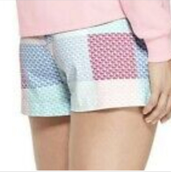 Vineyard Vines Target Collab pastels patchwork shorts excellent condition size 8 - Picture 2 of 8